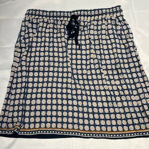 Max Studio Fun Flowery Daisy Drawstring Skirt Size Medium